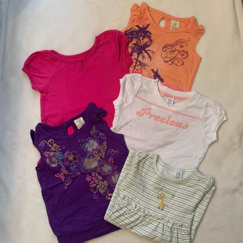 18 month girl shirts BUNDLE !!! 😊
